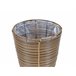 Beliani Conjunto de 2 macetas SARTI Marron