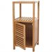 Mueble de baño de bambú mueble estantería SDB04021 Marron Claro