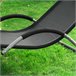 Tumbona de Jardín con reposacabezas extraíble OGS38-W SoBuy Negro