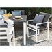 Beliani Conjunto de comedor PANCOLE Gris