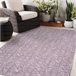 Alfombra COLOR 47373260 SISAL líneas triangulos 60x110 Lila