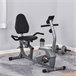 Bicicleta Estática Acero, ABS HOMCOM, deportes y ocio - fitness Gris
