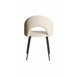 Silla de comedor tapizada en tela RITA Blanco