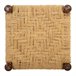 Banqueta de madera y cuerda natural Marron