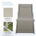 Set de 2 Tumbonas Plegables Aluminio, Texteline Outsunny Gris Claro