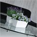 2x Jardinera de plastico Coubi Case P Blanco
