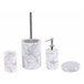 Beliani Conjunto de accesorios de baño ARAUCO Blanco