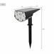 Aktive Foco solar LED 5-10 lúmenes diseño 2 en 1 Negro