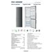 Frigorifico Combi Infiniton FGC-A184INF, 253 Litros Inox