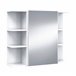 Armario mural efecto madera 40 Blanco Brillo