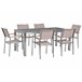 Beliani Conjunto de comedor GROSSETO Marfil