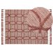 Beliani Alfombra de pelo corto KIRSEHIR 140x200 Rojo