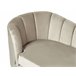 Beliani Chaise longue izquierdo Terciopelo ALLIER Beige