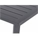 Beliani Conjunto de jardín Aluminio DELIA Gris Oscuro