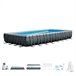 Piscina desmontable INTEX Pack deluxe + depuradora y clorador Gris