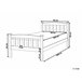 Beliani Cama con somier Madera de pino GIVERNY 99x208 Blanco