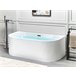Beliani Bañera GOCTA 167x73 Blanco