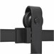 Kit de Accesorios para Puerta Corredera Acero de carbono HOMCOM 37 Negro