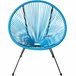 2 sillas de jardín con mesa Azul