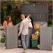 Armario exterior ultrarresistente c/tapa abatible Lifetime Gris Oscuro
