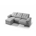 Chaise longue MIA reversible Gris Claro