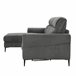 Chaise longue con cama ELIA Gris