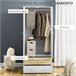 Armario de Ropa Melamina de Madera HOMCOM Blanco