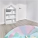 WELL HOME - Mueble infantil de almacenamiento de 2 compartimento Blanco