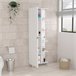 Mueble Esquinero de Baño Urano, con 5 estantes Blanco