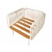 Beliani Conjunto longue SENISE Blanco/ Gris