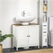 Armario de Baño Melamina de Madera kleankin, hogar - baño 60 Blanco