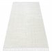 Alfombra SEVILLA PC00B rayas Franjas Bereber marroquí Shaggy 240x330 Blanco