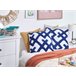 Beliani Cojín decorativo HAZEL Azul