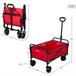 Aktive Carro playa plegable Rojo