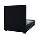 Cama simple con cofre 207x98 Negro