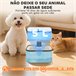 Fuente Agua Mascotas ABS, Acero Inoxidable PawHut Gris