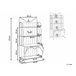 Beliani Estante de baño PAVONA 94 Beige