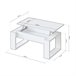 Mesa de centro elevable Neo 105x55 Blanco