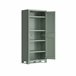 Armario de resina exterior  PLANET outdoor alto 182x80x44cm verde Verde
