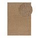 Alfombra exterior/interior geométrica efecto yute ACRA - ATTICGO 80x150 Natural