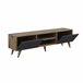 Mueble de TV Grindsted elegante con 2 estantes aglomerado Antracita