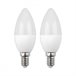 Pack 2 Bombillas LED Vela 1Primer Leader Blanco