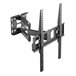 Soporte TV pared inclinable/orientable/desplegable Kaorka Negro