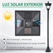Farol Solar de Jardín Plásico Outsunny Farol Solar de Jardín Plásico Outsunny Negro