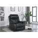 Sillón relax manual THEA piel negro Negro