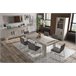 Mesa extensible BOSTON roble y gris Roble Gris