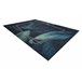 Alfombra lavable ANDRE 1170 Hojas Geométrico 80x150 Azul Marino