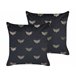 Beliani Cojín decorativo YUZURI 45x45 Negro