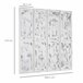 Biombo Separador Madera de Paulownia, MDF HOMCOM Blanco
