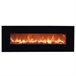 Chimenea eléctrica mural SINED CAMINETTO APRICA negra Negro